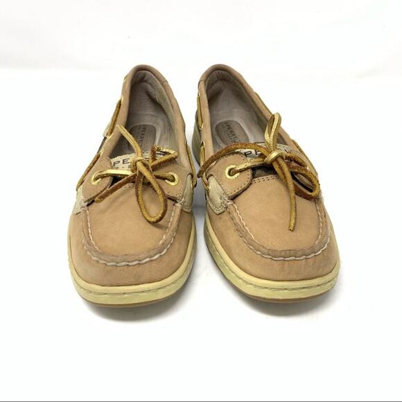 Sperry Angelfish Leopard Jacquard Boat Shoe Size 6 - Picture 3 of 8